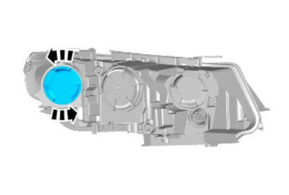 Front Turn Signal Lamp bulb (G1785540) Removal and Installation