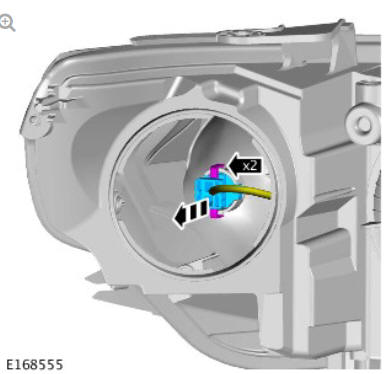 Front Turn Signal Lamp bulb (G1785540) Removal and Installation