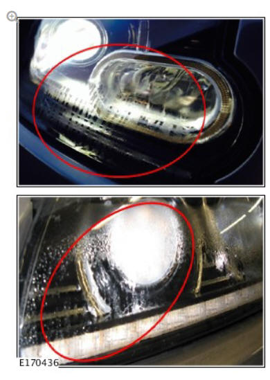 Front and Rear Lamp Condensation