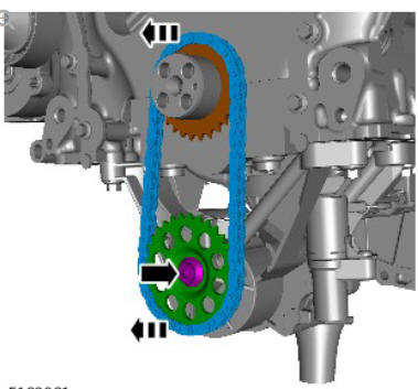 Engine - Ingenium i4 2.0l Diesel Oil Pump Chain (G1875891) / Removal and Installation