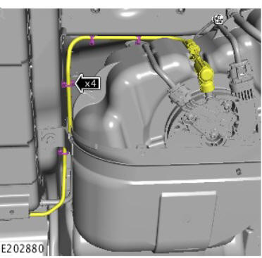 Engine Emission Control - Ingenium i4 2.0l Diesel Diesel Exhaust Fluid Pipe (G1875910) / Removal and Installation