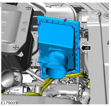 Intake Air Distribution and Filtering - Ingenium i4 2.0l Diesel Air Cleaner Element (G1877887) Removal and Installation