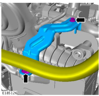 Intake Air Distribution and Filtering - Ingenium i4 2.0l Diesel Charge Air Cooler (G1875919) Removal and Installation