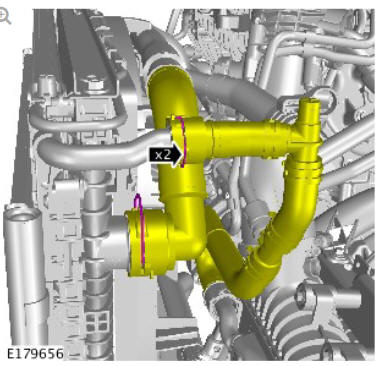 Intake Air Distribution and Filtering - Ingenium i4 2.0l Diesel Charge Air Cooler (G1875919) Removal and Installation