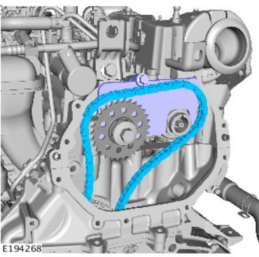 Engine - Ingenium i4 2.0l Diesel Upper Timing Chain (G1875889) / Removal