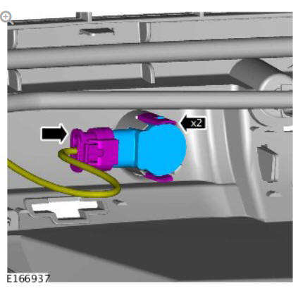 Parking Aid Front Inner Parking Aid Sensor (G1780349) / Removal and Installation