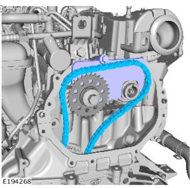 Engine - Ingenium i4 2.0l Diesel Upper Timing Chain (G1875889) / Installation