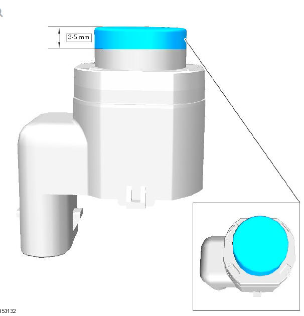 Parking Aid Front Inner Parking Aid Sensor (G1780349) / Removal and Installation