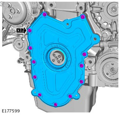 Engine Front Cover (G1875898) / Removal and Installation