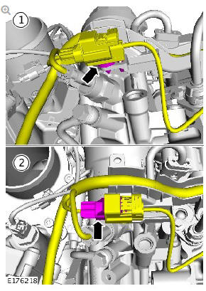 Electronic Engine Controls - Ingenium i4 2.0l Diesel Cylinder Head Temperature Sensor (G1875924)/ Removal and Installation