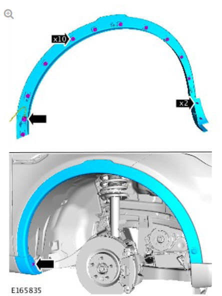Parking aid front outer parking aid sensor (G1780350) removal and installation