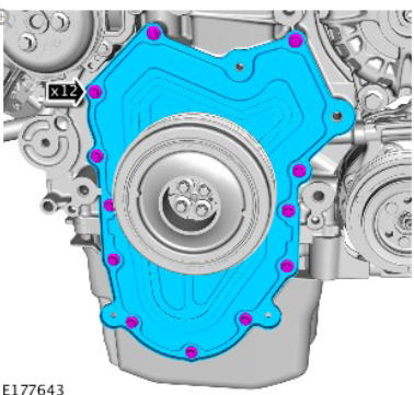 Engine Front Cover (G1875898) / Removal and Installation