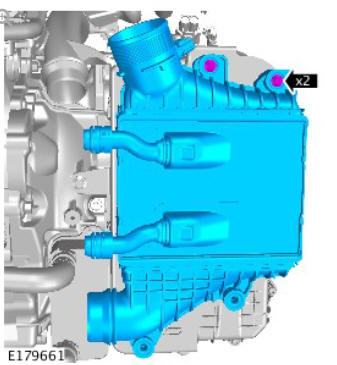 Intake Air Distribution and Filtering - Ingenium i4 2.0l Diesel Charge Air Cooler (G1875919) Removal and Installation