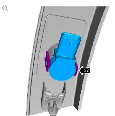 Parking aid front outer parking aid sensor (G1780350) removal and installation