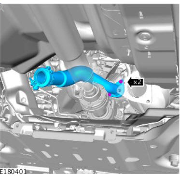 Exhaust - Ingenium i4 2.0l Diesel Catalytic Converter (G1880489) / Installation