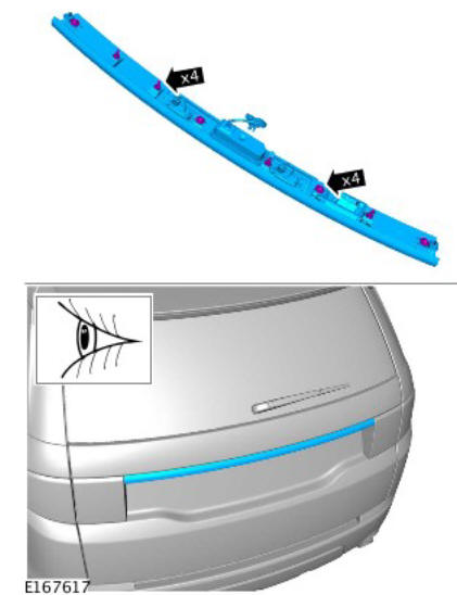 Parking Aid Parking Aid Camera (G1780352) / Removal and Installation