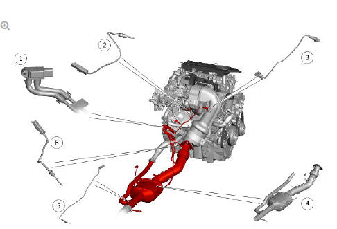 COMPONENT LOCATION - SHEET 1 OF 3 - DIESEL PARTICULATE FILTER (DPF)