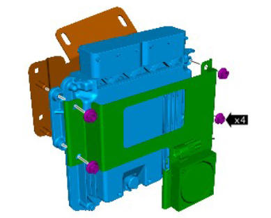 Electronic Engine Controls - Ingenium i4 2.0l Diesel Engine Control Module (G1875928) / Removal and Installation