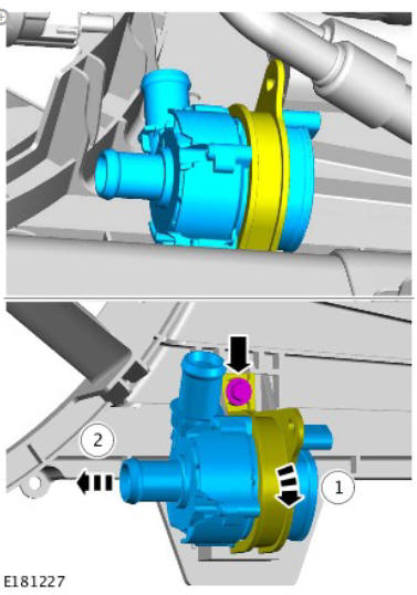 Engine Cooling - Ingenium i4 2.0l Diesel Coolant Pump - Charge Air Cooler (G1879560) / Removal and Installation