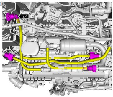 Fuel Charging and Controls - Ingenium i4 2.0l Diesel Fuel Rail (G1875959) / Removal 
