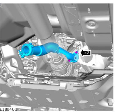 Exhaust - Ingenium i4 2.0l Diesel Catalytic Converter (G1880489) / Removal