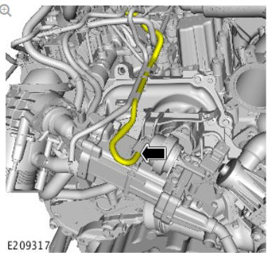 Engine Emission Control - Ingenium i4 2.0l Diesel High Pressure Exhaust Gas Recirculation Cooler (G2162458) / Removal and Installation