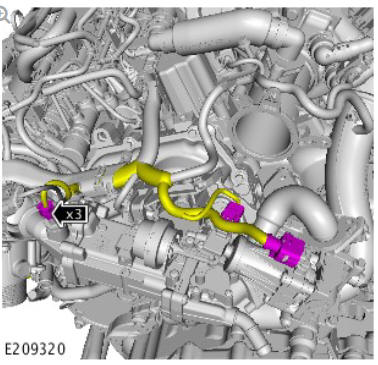 Engine Emission Control - Ingenium i4 2.0l Diesel High Pressure Exhaust Gas Recirculation Cooler (G2162458) / Removal and Installation