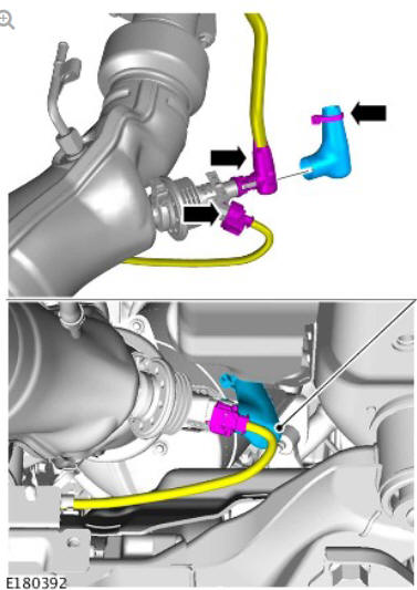 Exhaust - Ingenium i4 2.0l Diesel Diesel Particulate Filter - Vehicles With- Diesel Exhaust Fluid (G1880492) / Removal Installation