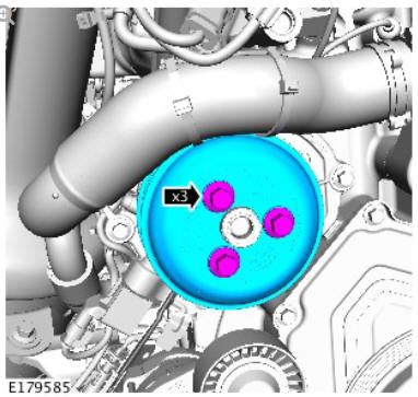 Engine Cooling - Ingenium i4 2.0l Diesel Coolant Pump (G1879556) / Removal and Installation