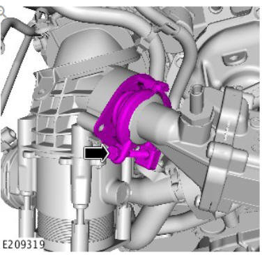 Engine Emission Control - Ingenium i4 2.0l Diesel High Pressure Exhaust Gas Recirculation Cooler (G2162458) / Removal and Installation
