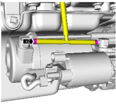 Starting System - Ingenium i4 2.0l Diesel Starter Motor (G1879568) Removal and Installation