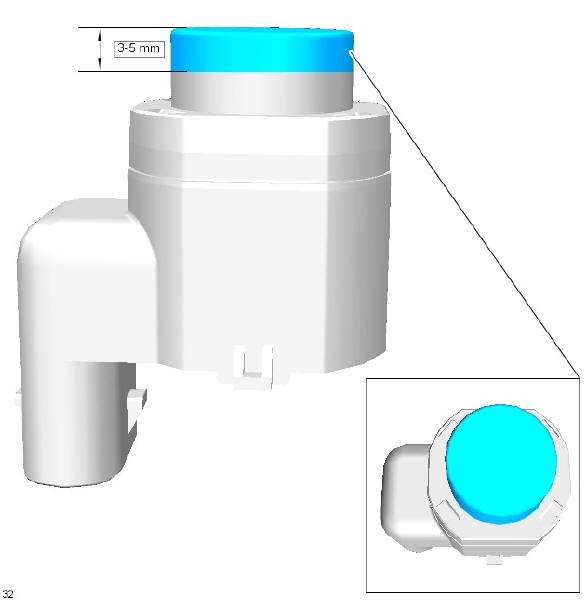 Parking aid rear inner parking aid sensor (G1780355) removal and installation