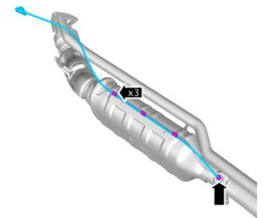 Exhaust - Ingenium i4 2.0l Diesel Diesel Particulate Filter - Vehicles With- Diesel Exhaust Fluid (G1880492) / Removal Installation