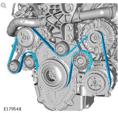 Accessory Drive - Ingenium i4 2.0l Diesel Accessory Drive Belt (G1882049) Removal and Installation