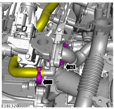 Engine Emission Control - Ingenium i4 2.0l Diesel High Pressure Exhaust Gas Recirculation Valve (G1875913) Removal and Installation