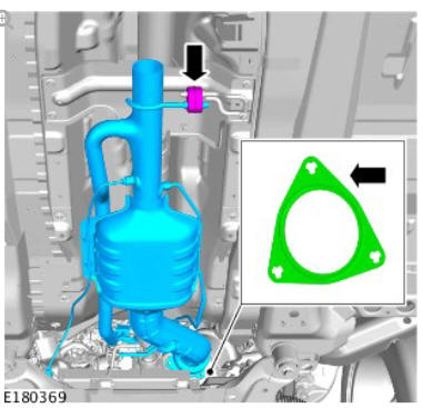 Exhaust - Ingenium i4 2.0l Diesel Diesel Particulate Filter - Vehicles Without- Diesel Exhaust Fluid (G1887685) / Removal Installation