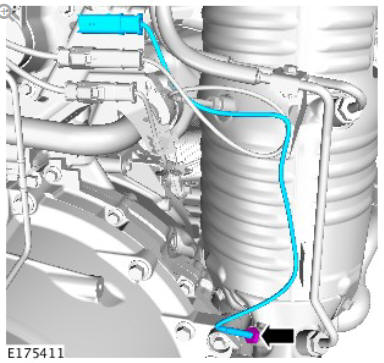 Electronic Engine Controls - Ingenium i4 2.0l Diesel Post DPF Exhaust Gas Temperature Sensor (G1875932) / Removal and Installation