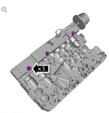 Main Control Valve Body Solenoids (G1948467) Removal and Installation