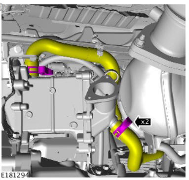 Engine Emission Control - Ingenium i4 2.0l Diesel Low Pressure Exhaust Gas Recirculation Cooler (G1875912)/ Removal and Installation