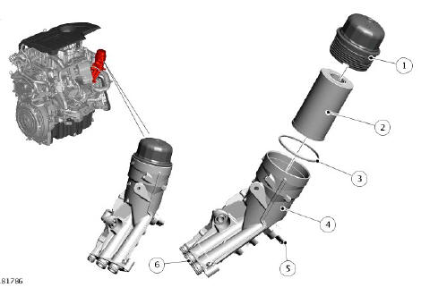 OIL FILTER AND HOUSING ASSEMBLY