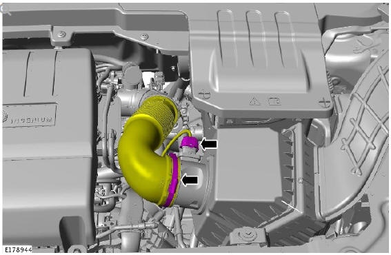 Intake Air Distribution and Filtering - Ingenium i4 2.0l Diesel Air Cleaner (G1877886)/ Removal and Installation