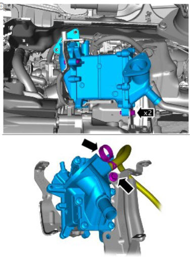 Engine Emission Control - Ingenium i4 2.0l Diesel Low Pressure Exhaust Gas Recirculation Cooler (G1875912)/ Removal and Installation