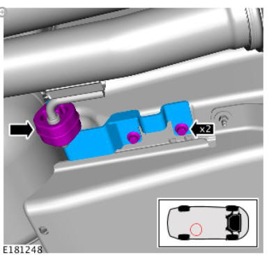 Electronic Engine Controls - Ingenium i4 2.0l Diesel Post Selective Catalyst Reduction Nox Sensor (G1942280) / Removal and Installation
