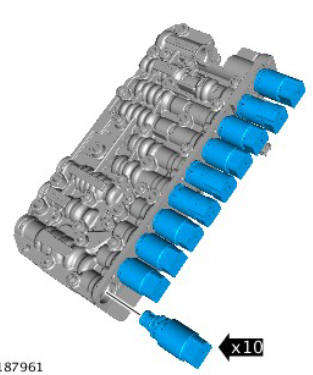 Main Control Valve Body Solenoids (G1948467) Removal and Installation