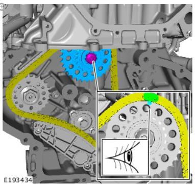 Engine - Ingenium i4 2.0l Diesel Lower Timing Chain (G1875890) / Installation