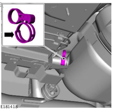 Engine Emission Control - Ingenium i4 2.0l Diesel Diesel Exhaust Fluid Tank (G1875909) / Removal and Installation
