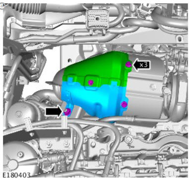 Exhaust - Ingenium i4 2.0l Diesel Catalytic Converter (G1880489) / Removal