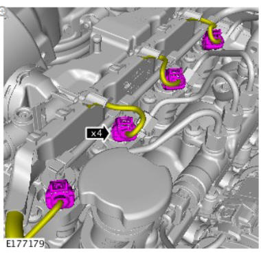 Fuel Charging and Controls - Ingenium i4 2.0l Diesel Fuel Injector Fuel Return Line (G1875962) / Removal