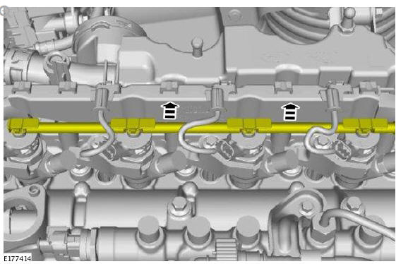 Fuel Charging and Controls - Ingenium i4 2.0l Diesel Fuel Injector Fuel Return Line (G1875962) / Removal