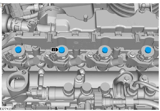 Fuel Charging and Controls - Ingenium i4 2.0l Diesel Fuel Injector Fuel Return Line (G1875962) / Removal